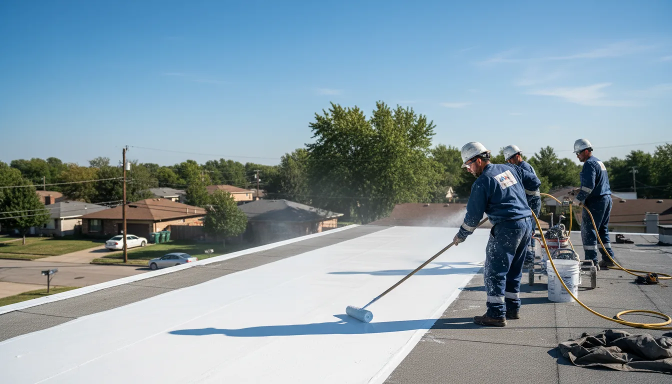 Commercial roof coating in Berkley, MA near me